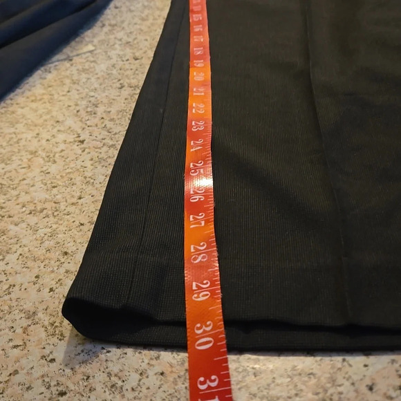 Savane Flat Front Straight Leg Black Dress Pants Men's Washable size 32X30 - Picture 12 of 13
